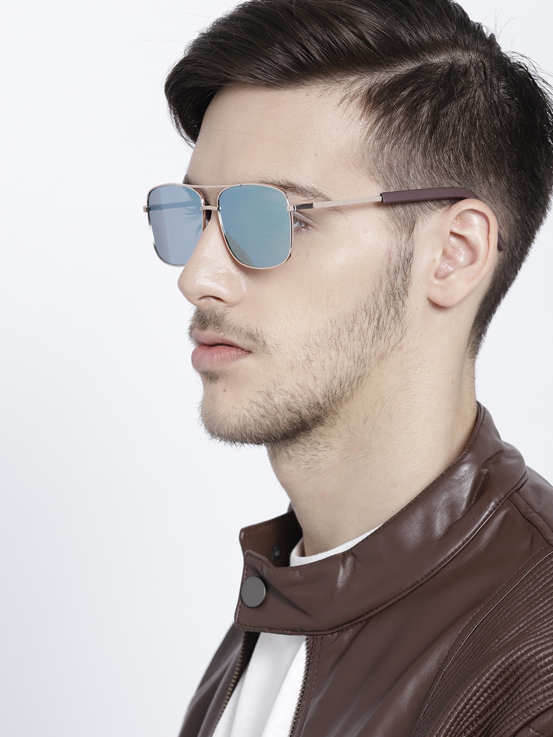 

Roadster Unisex Mirrored Rectangle Sunglasses MFB-PN-PS-B0298, Blue