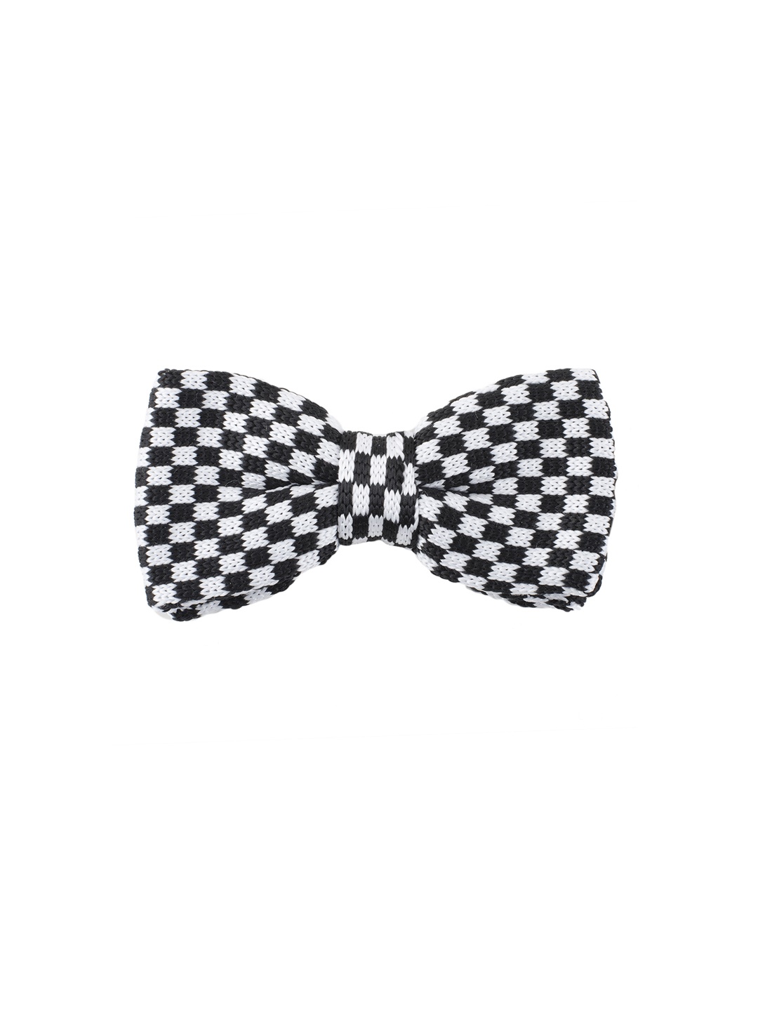 

Tossido White & Black Woven Design Bow Tie