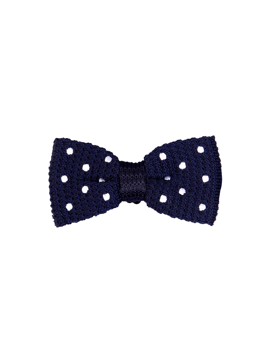 

Tossido Navy Blue Woven Design Bow Tie