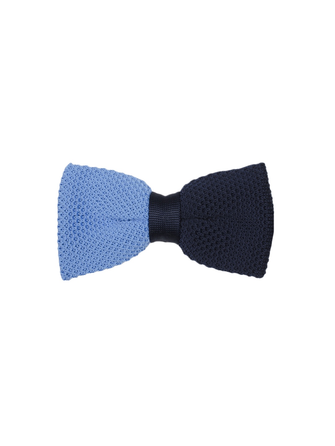 

Tossido Blue & Navy Blue Woven Design Bow Tie