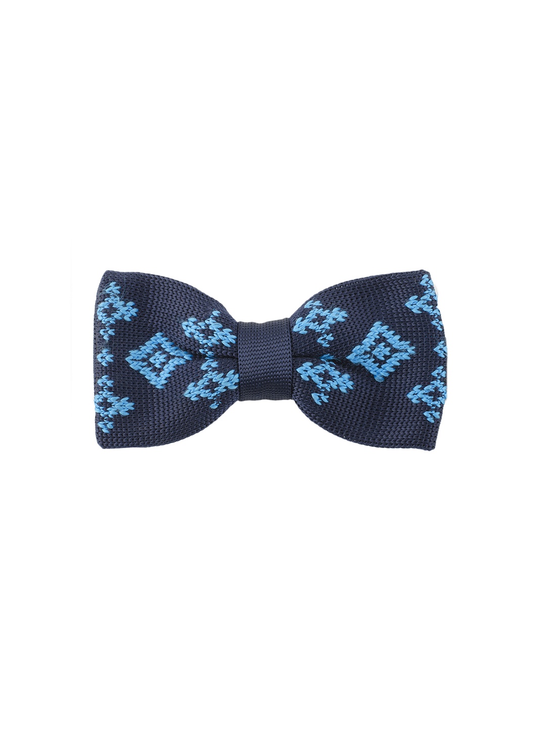 

Tossido Blue Woven Design Bow Tie