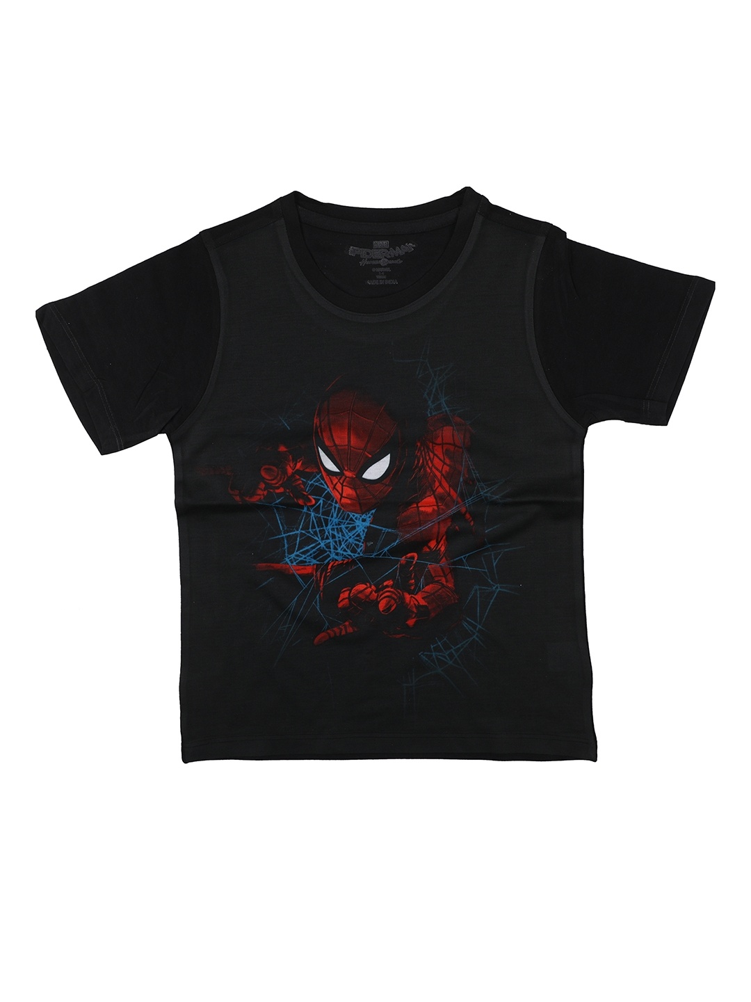 

Marvel by Wear Your Mind Boys Black Printed Round Neck T-shirt