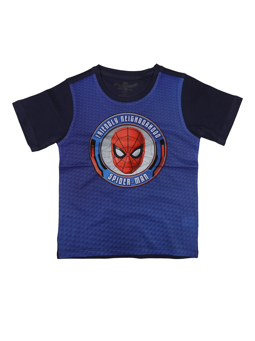 

Marvel by Wear Your Mind Boys Blue Printed Round Neck T-shirt