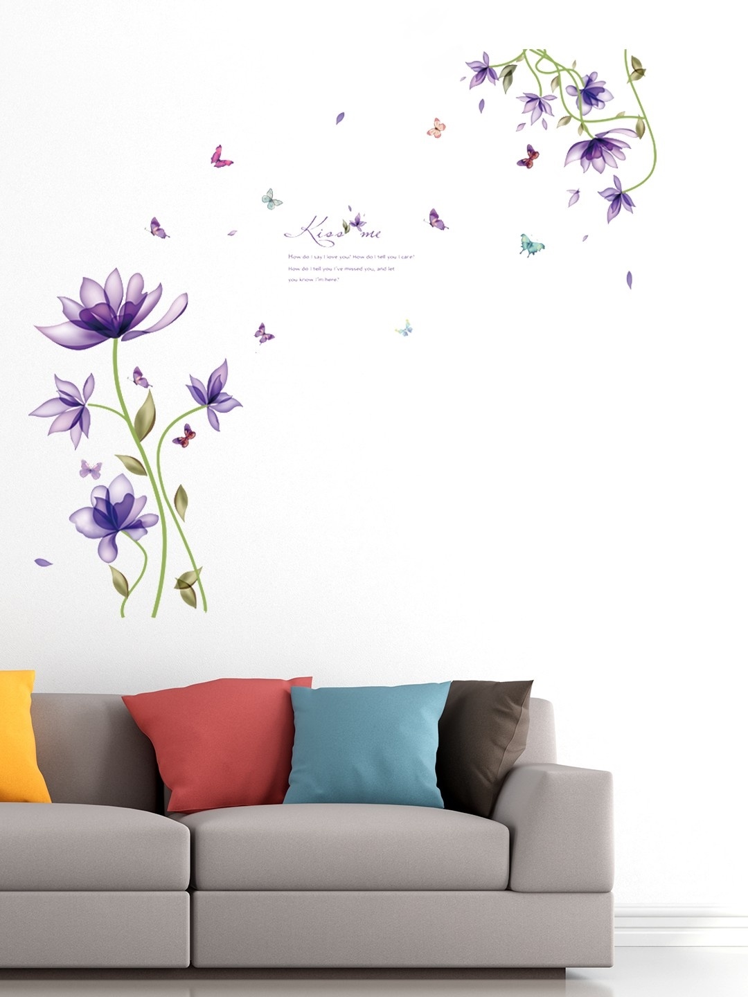 

Cortina Purple Floral Wall Sticker