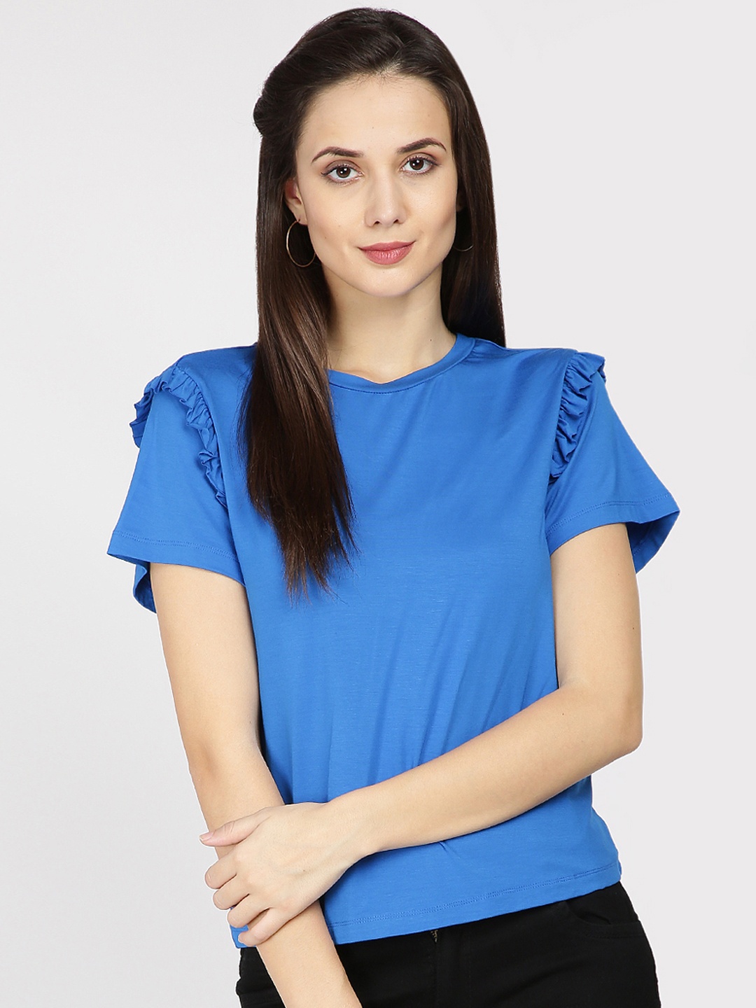 

Gipsy Women Blue Solid Top