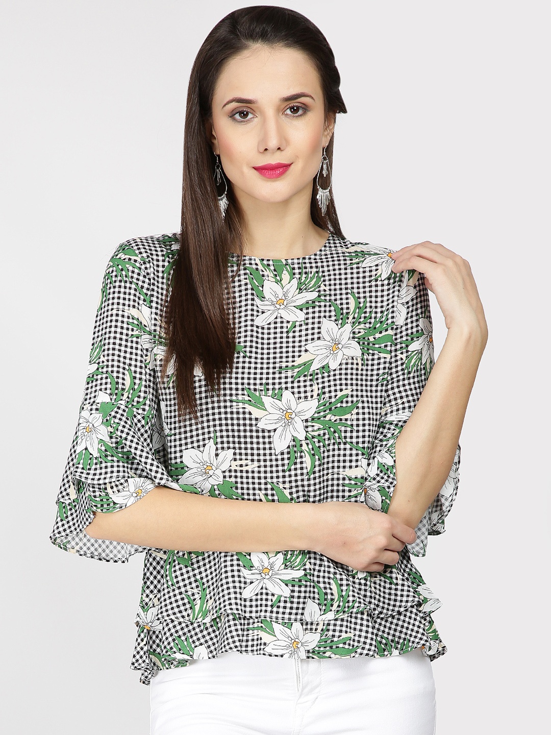 

Gipsy Women Black Printed Top