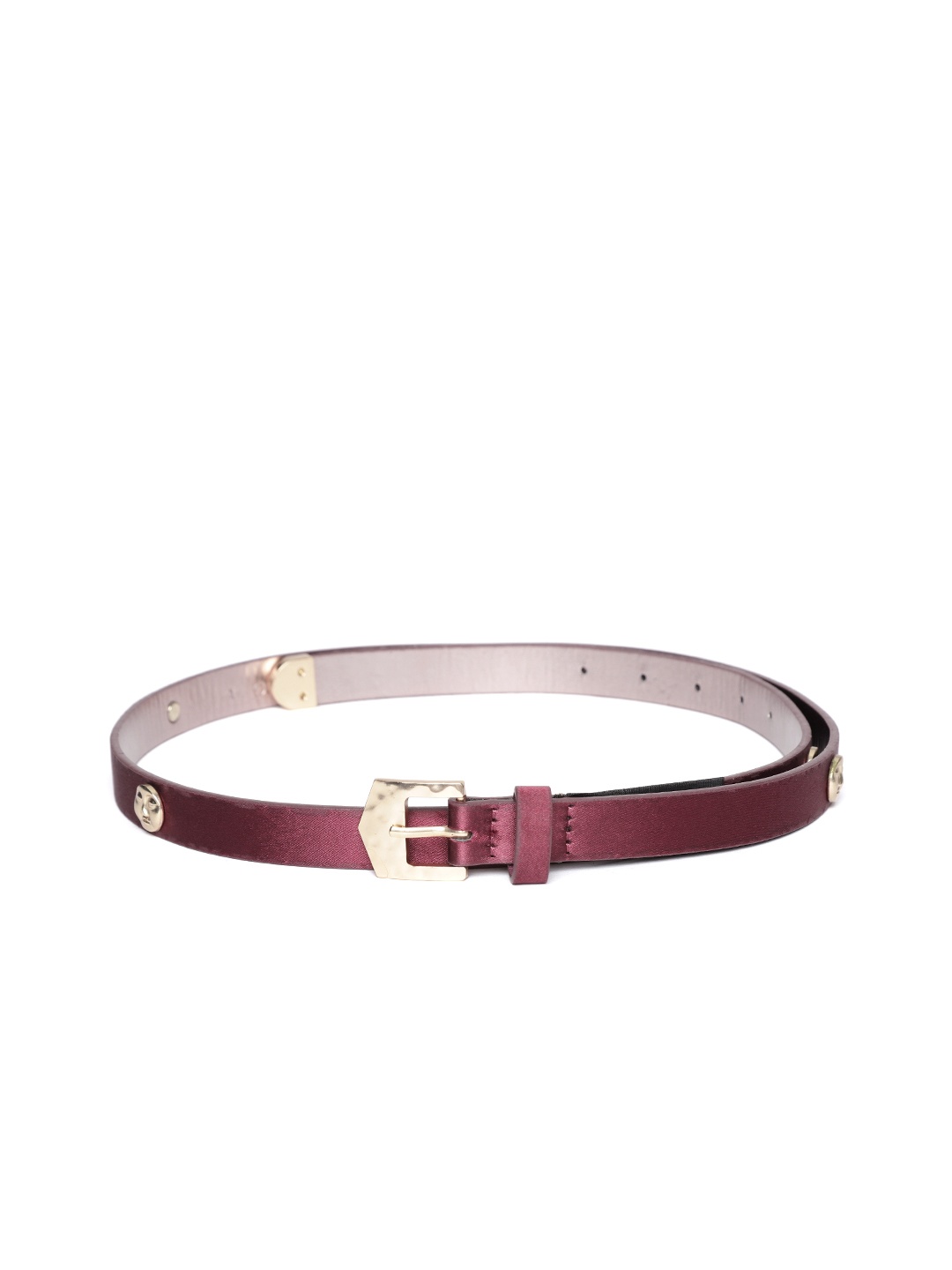 

MANGO Women Maroon Embellished Belt