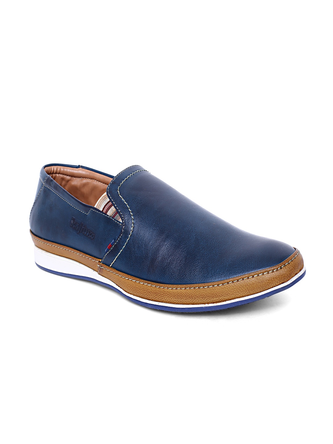 

San Frissco Men Blue Slip-On Sneakers