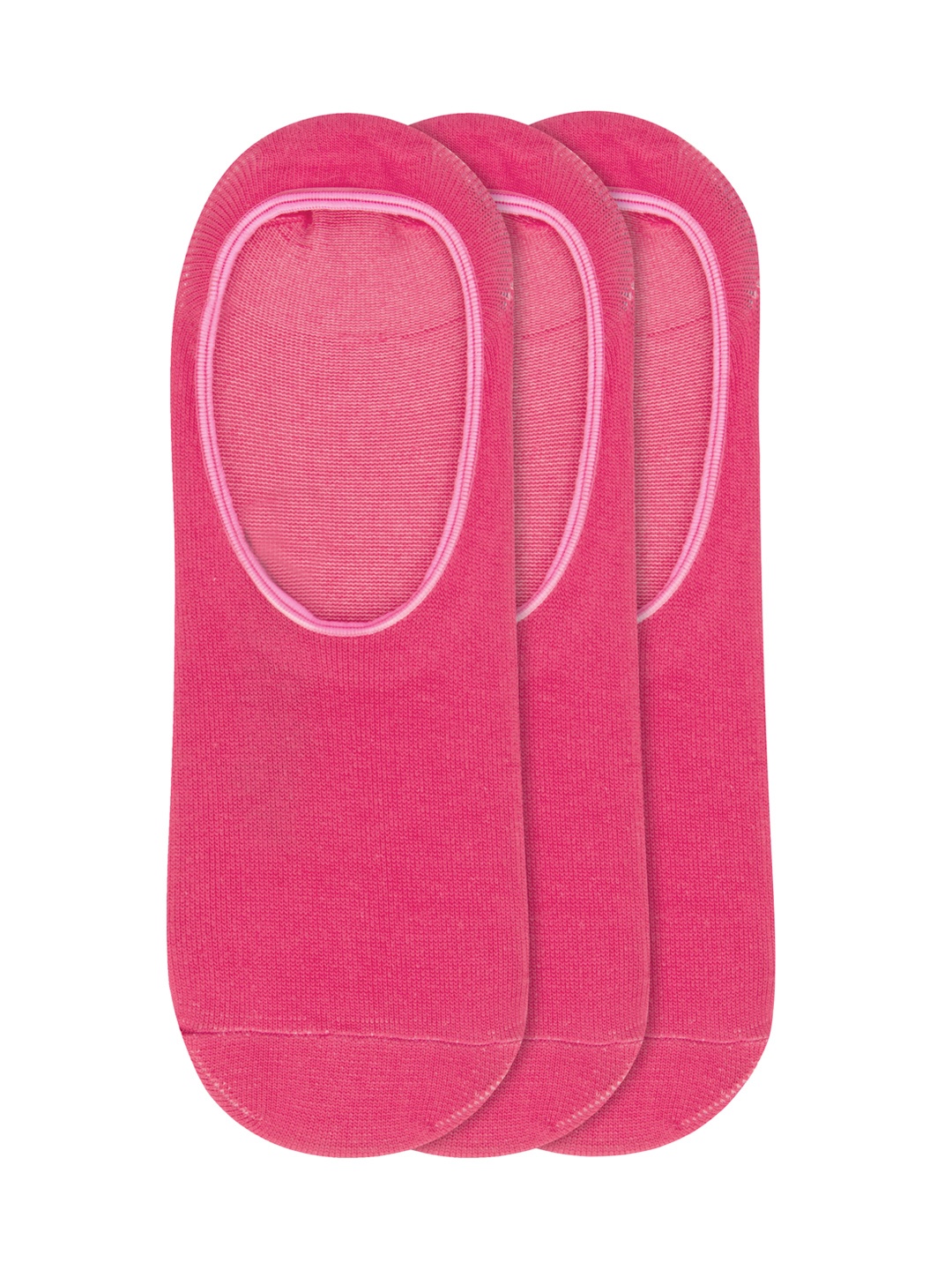 

JUMP USA Women Pack of 3 Shoeliners Socks, Magenta