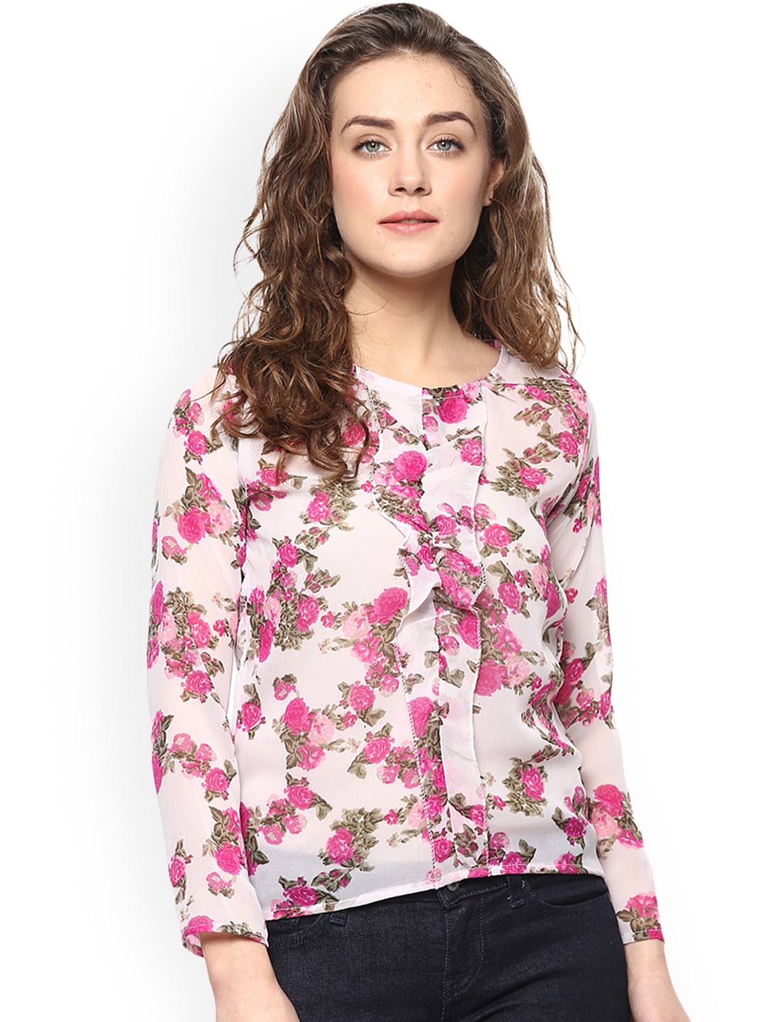 

Mayra Women Off-White Printed Top