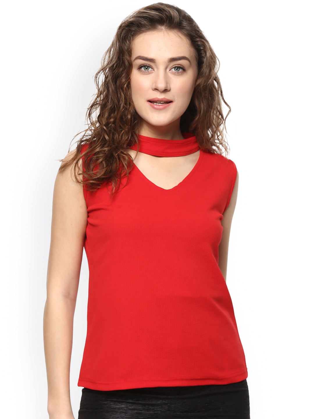 

Mayra Women Red Solid Top