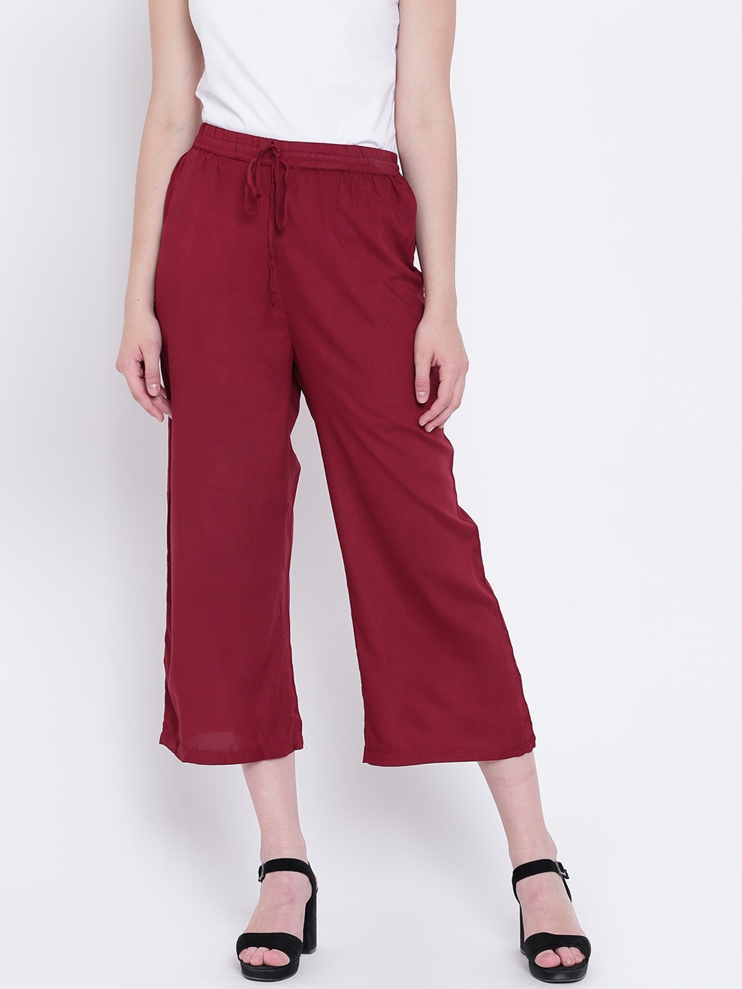 

Rangriti Women Maroon Regular Fit Culottes