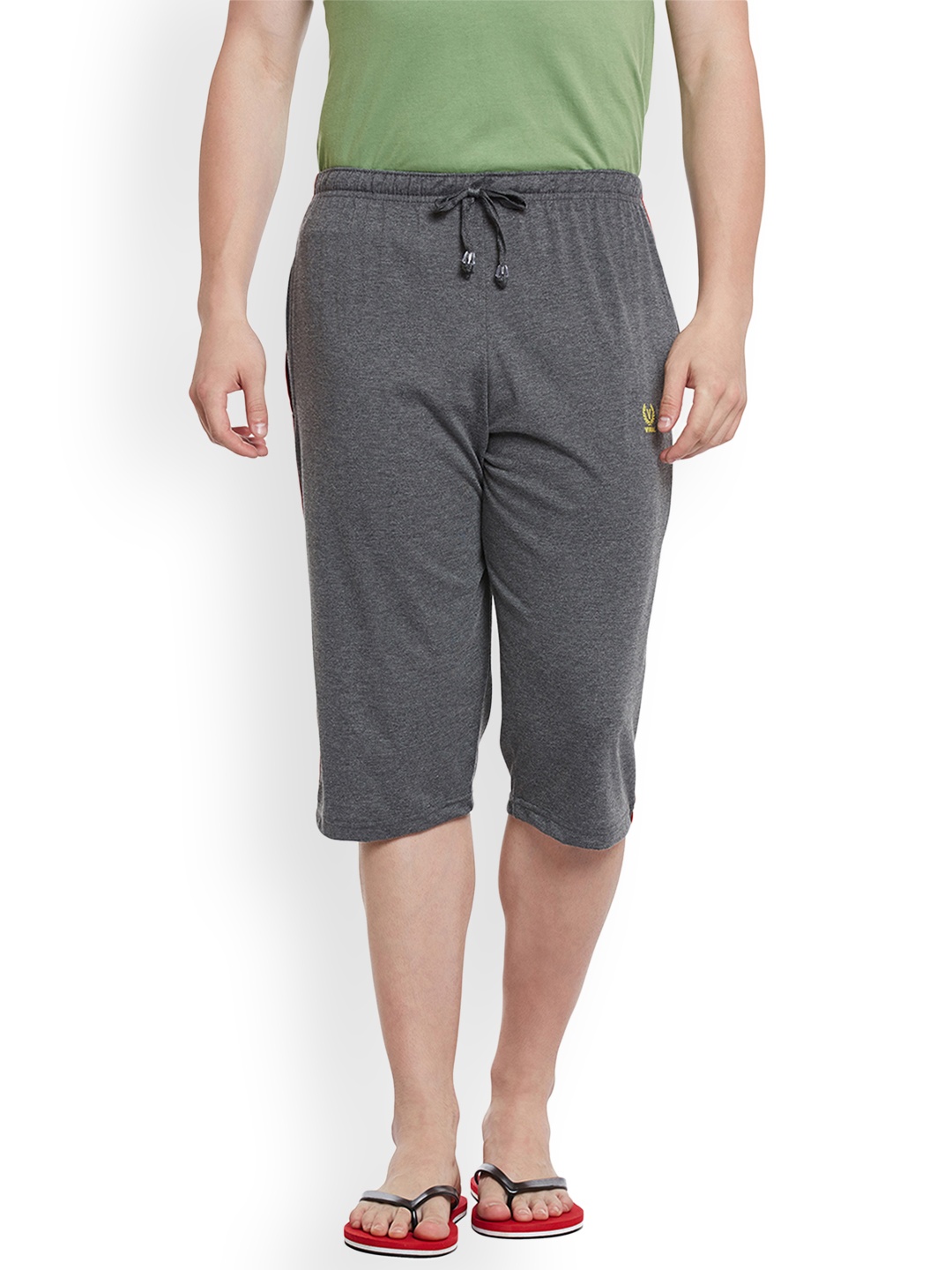 

MACK JONNEY Men Grey Solid Lounge Shorts C1-ANTHRA001, Charcoal