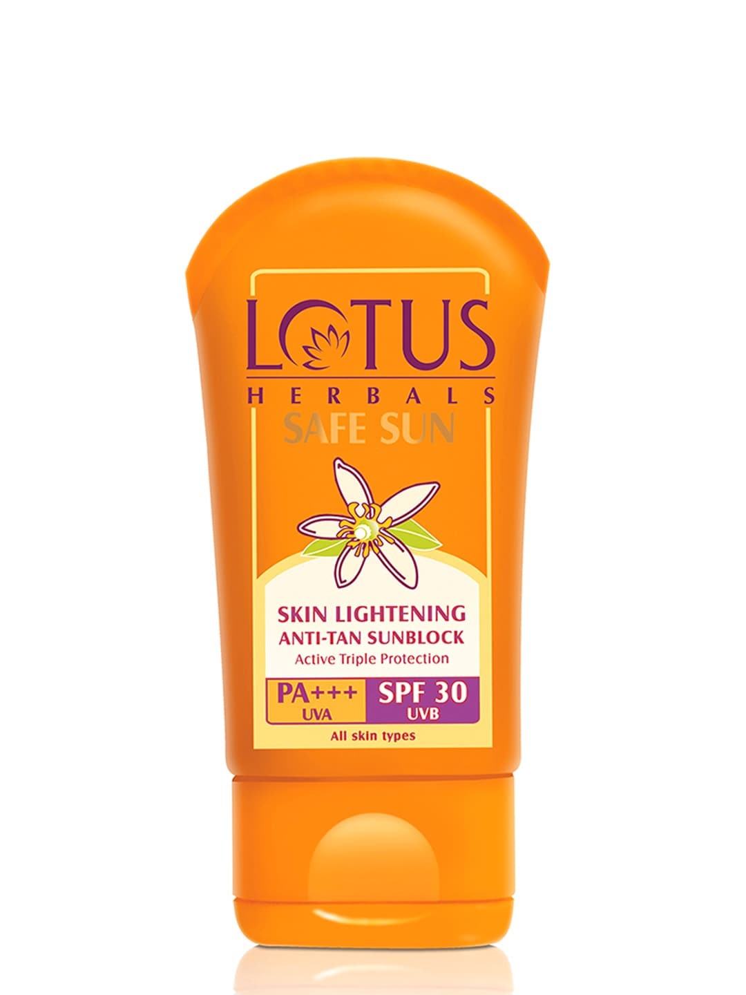 

Lotus Herbals Sustainable Safe Sun Anti-Tan Sunscreen, Orange