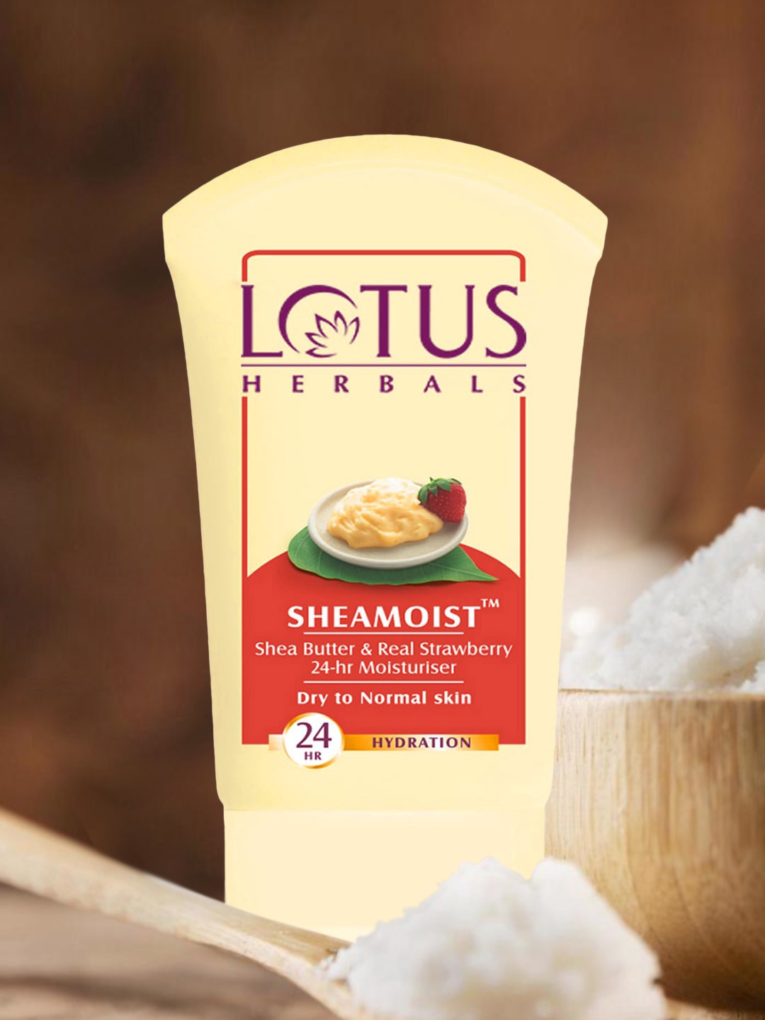 

Lotus Herbals Shea Butter Moisturiser 120g, White