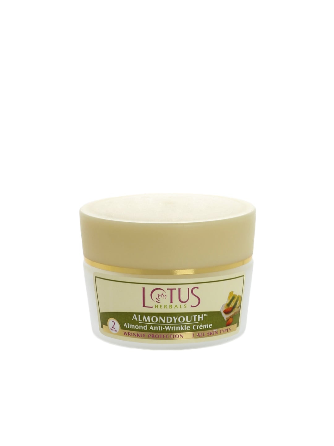 

Lotus Herbals AlmondYouth Almond Anti-Wrinkle Creme 50 g, White