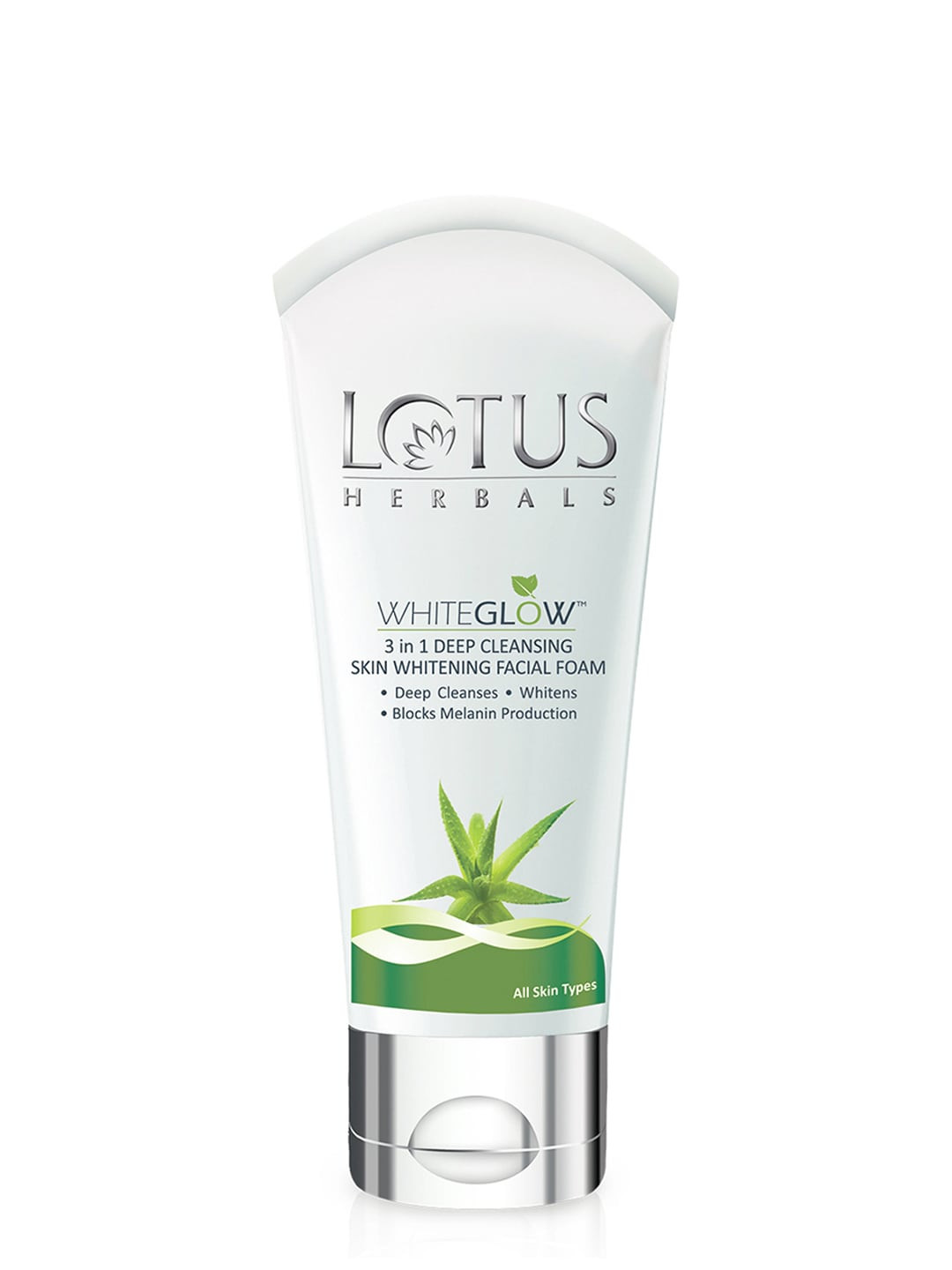 

Lotus Herbals WhiteGlow 3-in-1 Deep Cleansing Skin Whitening Facial Foam 50 g, White