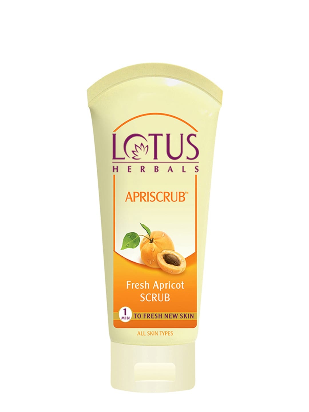 

Lotus Herbals Sustainable Apriscrub Fresh Apricot Scrub 180 g, White