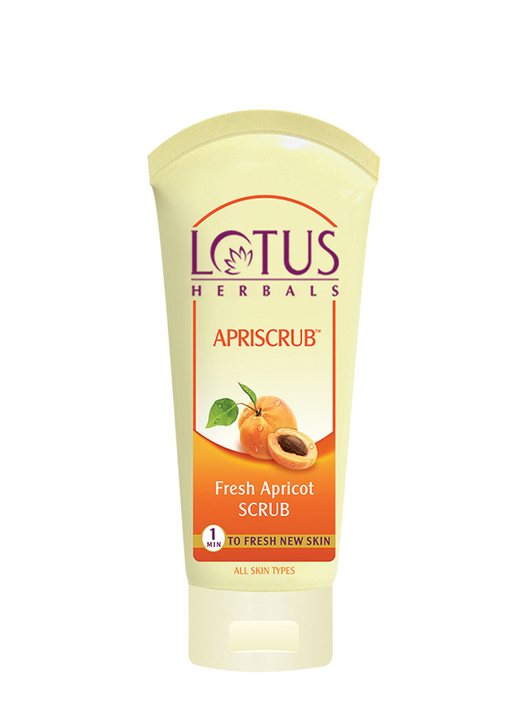 

Lotus Herbals Sustainable Apriscrub Fresh Apricot Scrub 100g, White