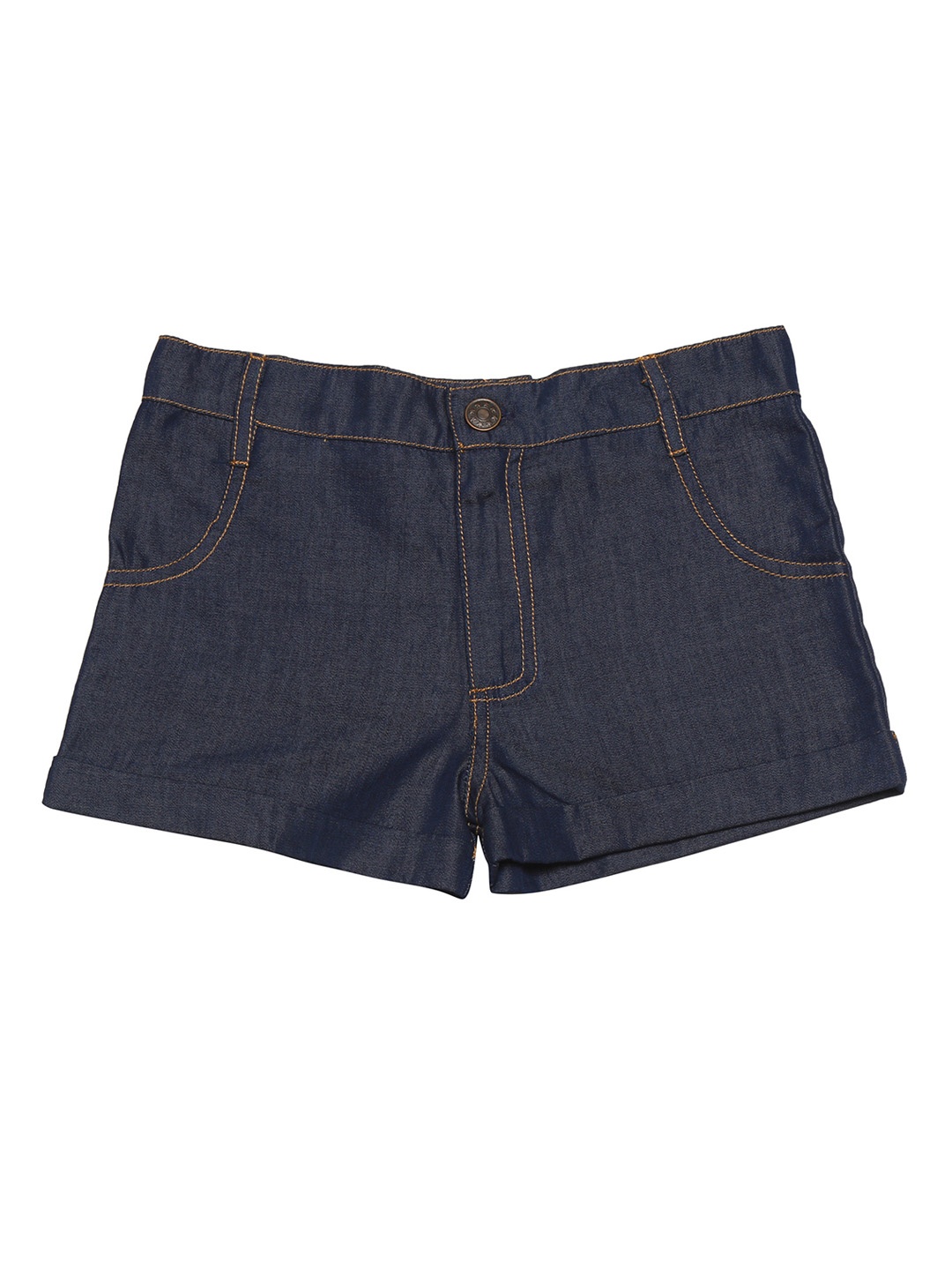 

Nino Bambino Girls Blue Organic Cotton Solid Regular Fit Hot Sustainable Pants