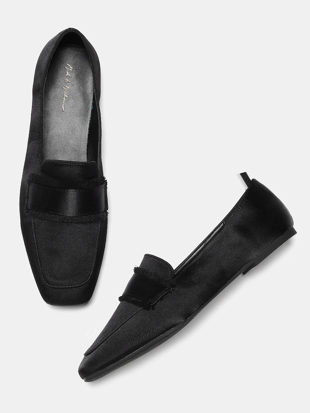 

Mast & Harbour Women Black Loafers
