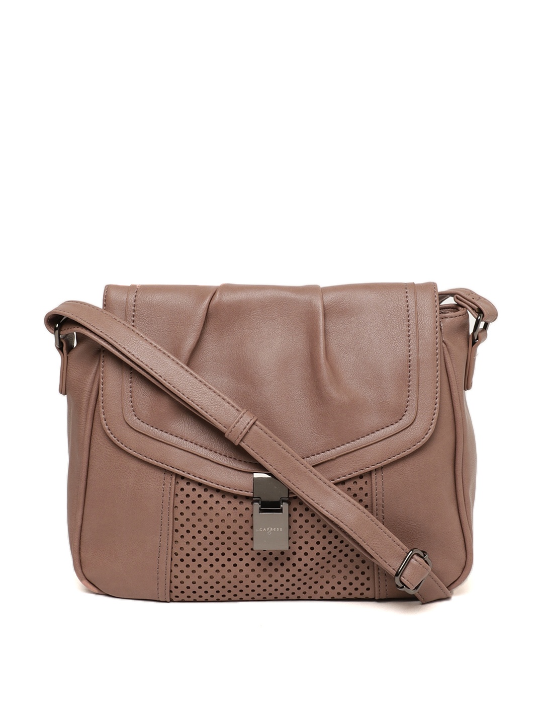 

Caprese Pink Solid Sling Bag