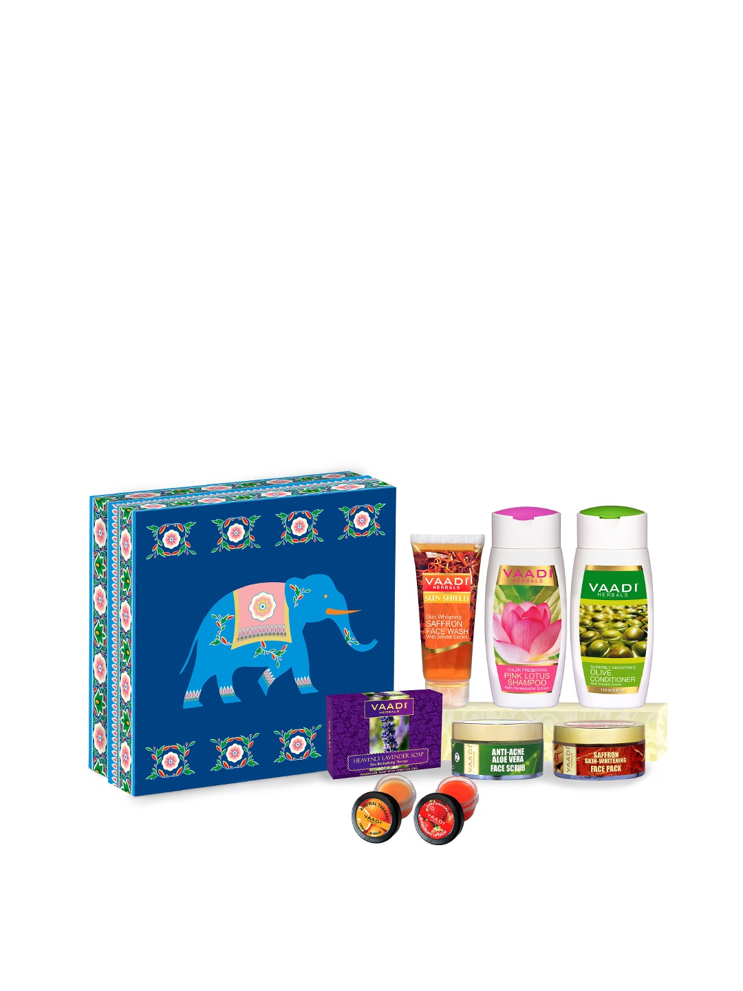 

Vaadi Herbals Blue Elephant Royal Elegance Herbal Bath & Body Gift Set