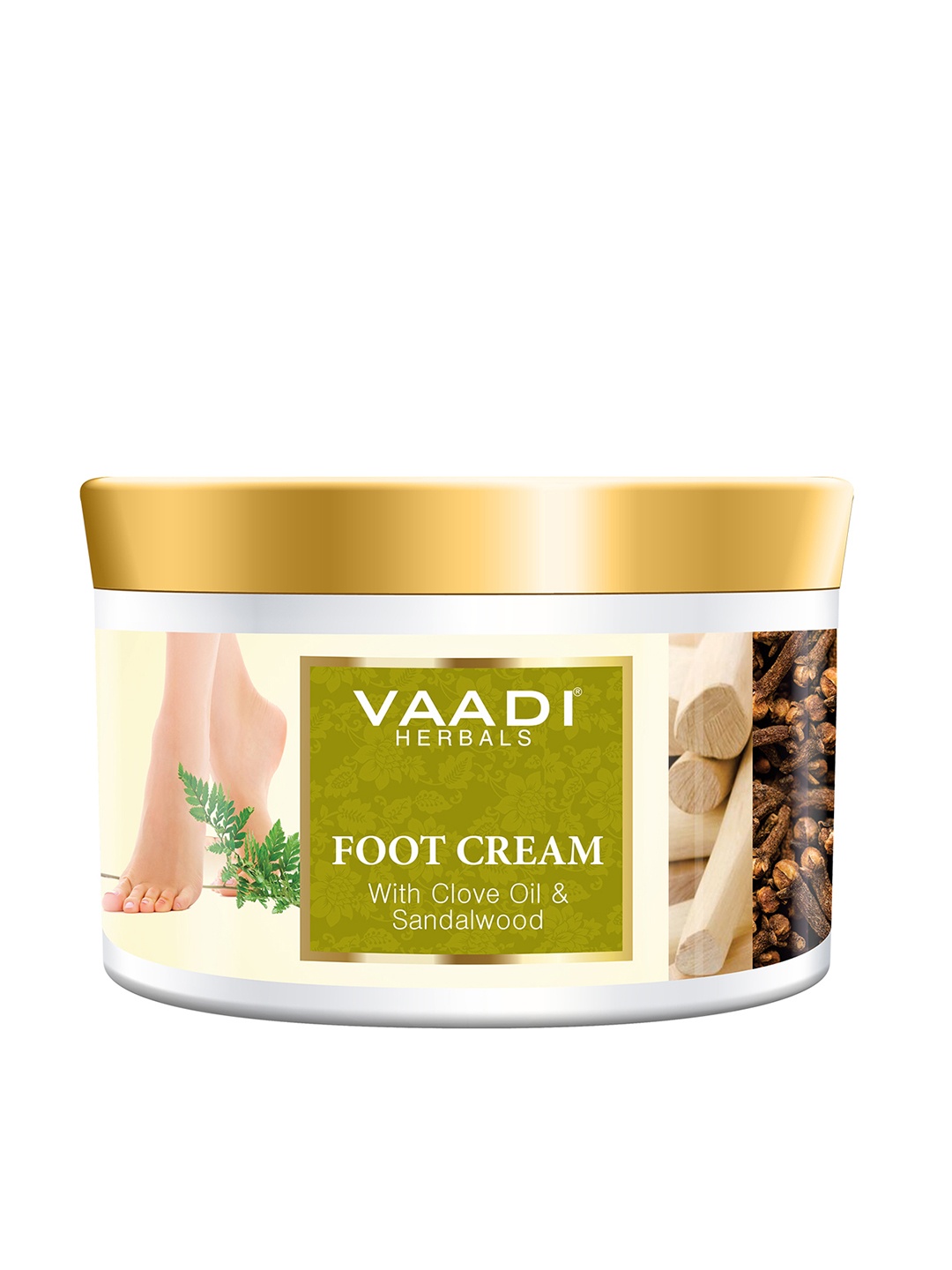 

Vaadi Herbals Foot Cream with Clove Oil & Sandalwood - 500g, White