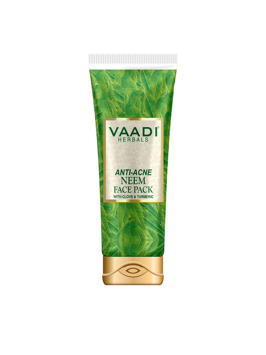 

Vaadi Herbals Anti-Acne Neem Face Pack with Clove & Turmeric - 120 g, Green