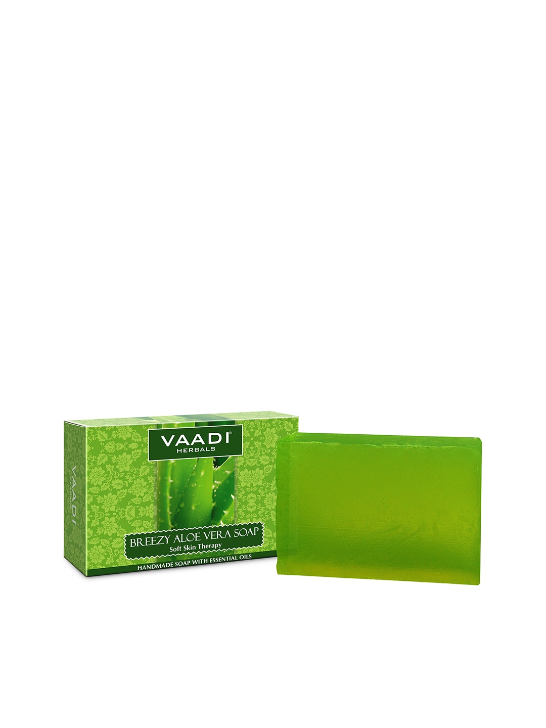 

Vaadi Herbals Breezy Aloe Vera Soap - 75 g, Green