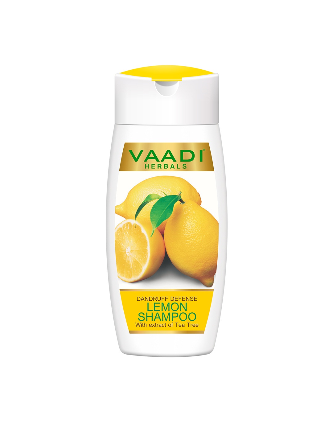 

Vaadi Herbals Dandruff Defense Lemon Shampoo with Tea Tree Extract - 110 ml, Yellow