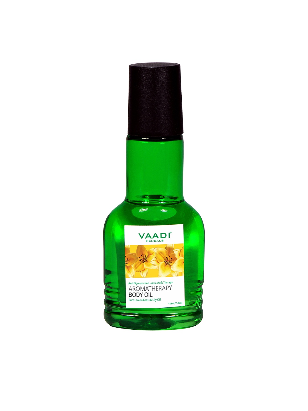 

Vaadi Herbals Aromatherapy Body Oil with Pure Lemon Grass & Lily Oil - 110ml, Green