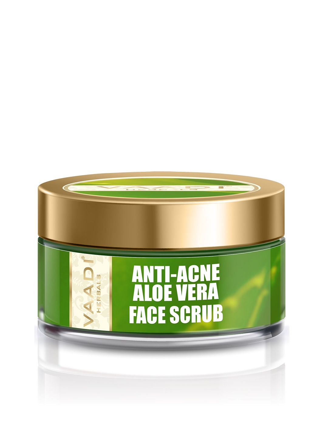 

Vaadi Herbals Anti-Acne Aloe Vera Face Scrub - 50g, Green