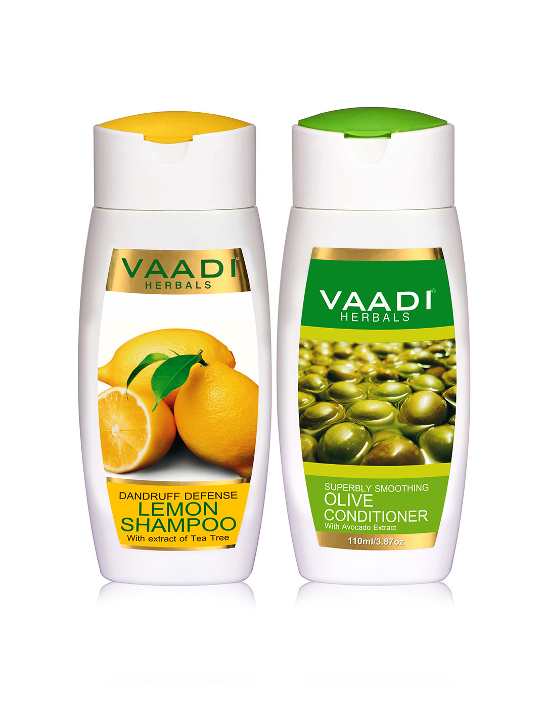 

Vaadi Herbals Set of Lemon Shampoo & Olive Conditioner - 110 ml Each, Yellow