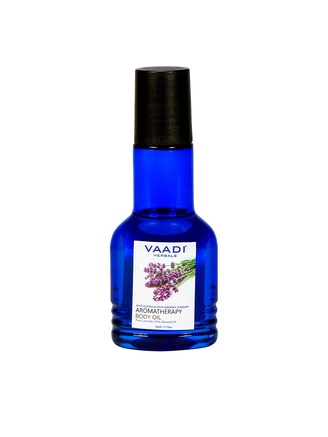 

Vaadi Herbals Aromatherapy Body Oil with Lavender Oil & Almond Oil - 50ml, Blue
