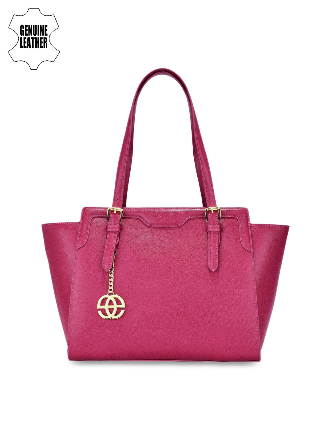 

Eske Pink Solid Leather Shoulder Bag