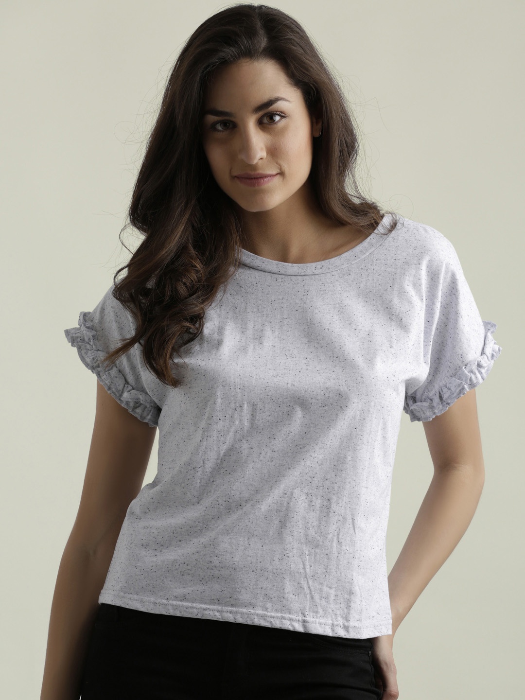 

Miss Chase Women Grey Printed Top