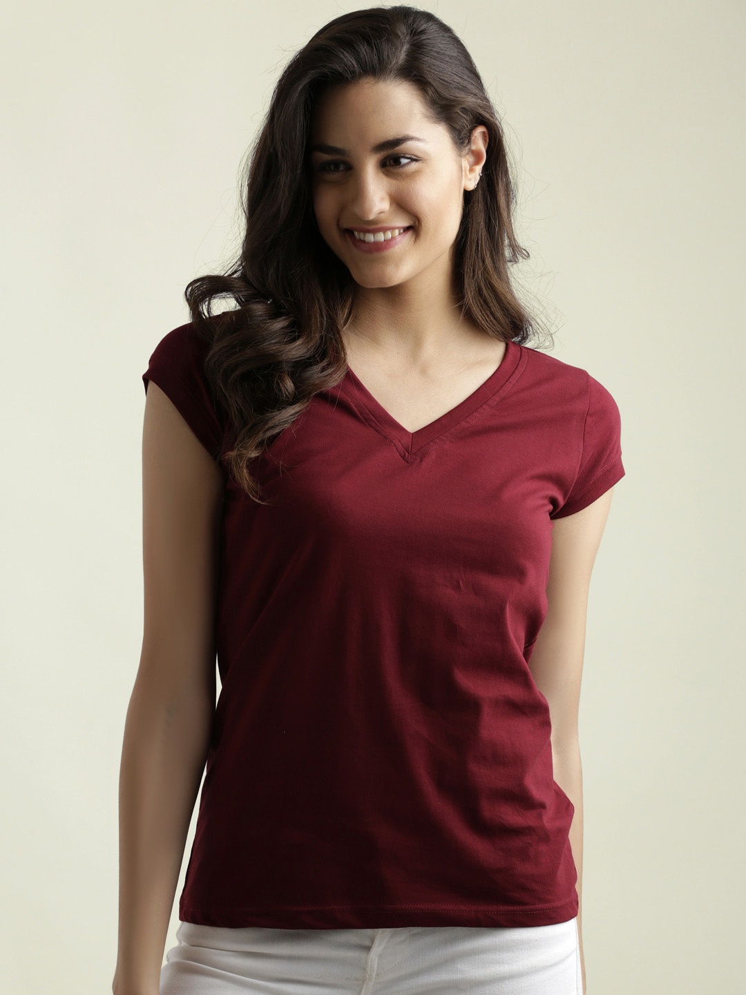 

Miss Chase Maroon Pure Cotton Top