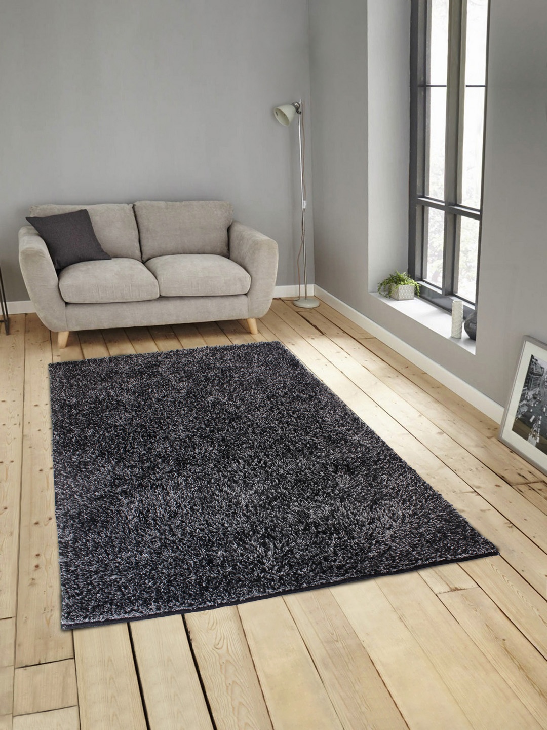 

ROMEE Black Solid Carpet