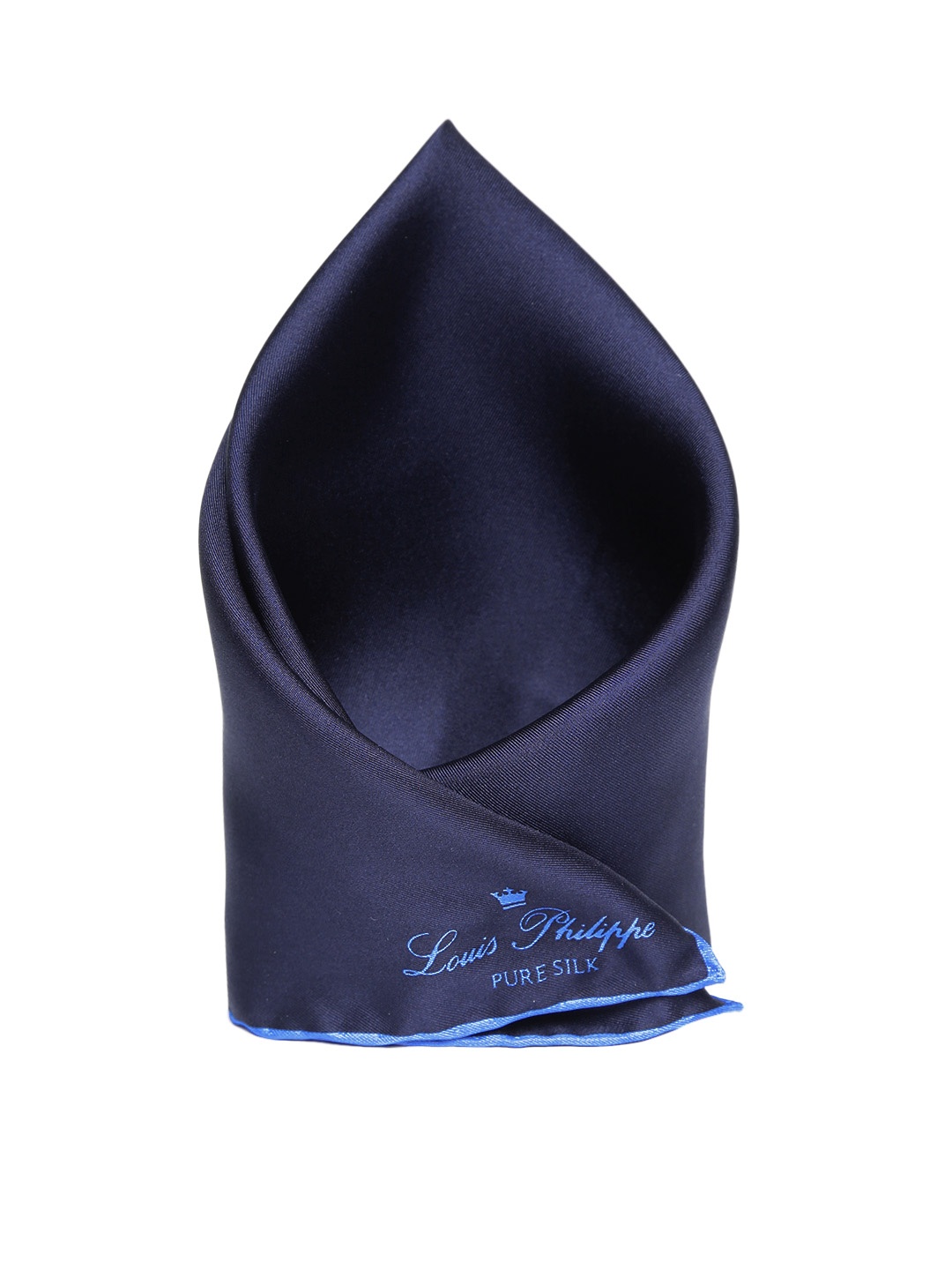 

Louis Philippe Navy blue Silk Pocket Square