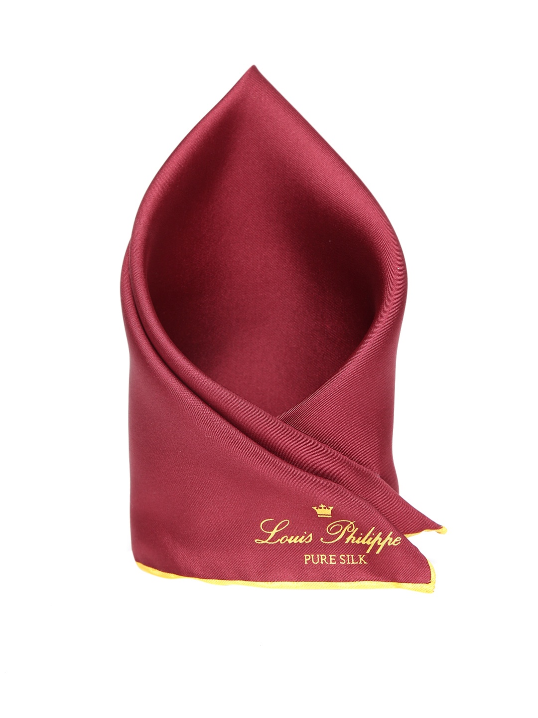 

Louis Philippe Maroon Silk Pocket Square