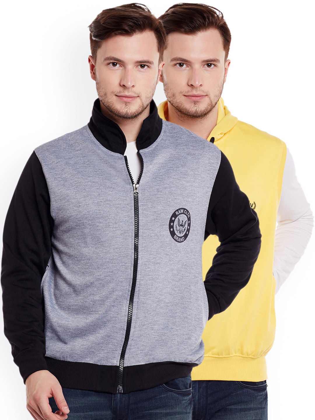 

VIMAL JONNEY Men Pack of 2 Sweatshirts, Grey