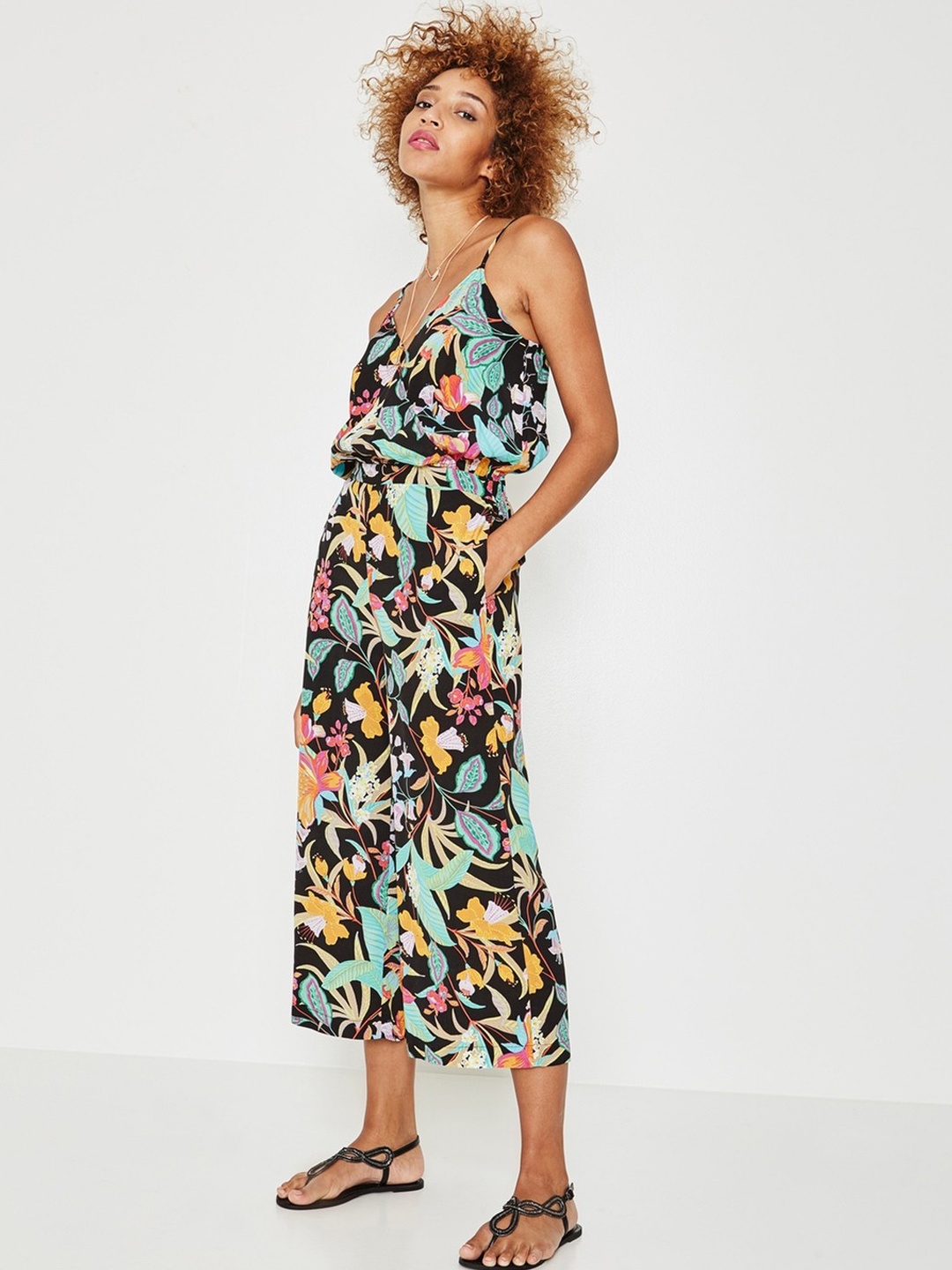 

promod Multicoloured Printed Playsuit, Multi