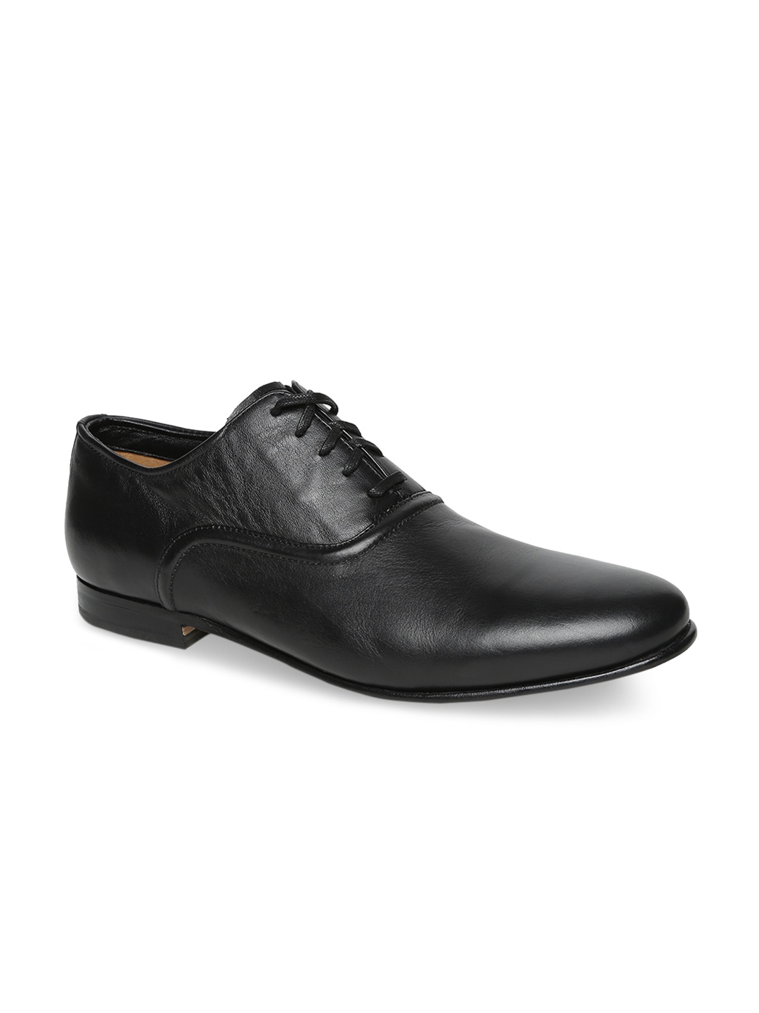 

Clarks Men Black Leather Formal Oxford Shoes