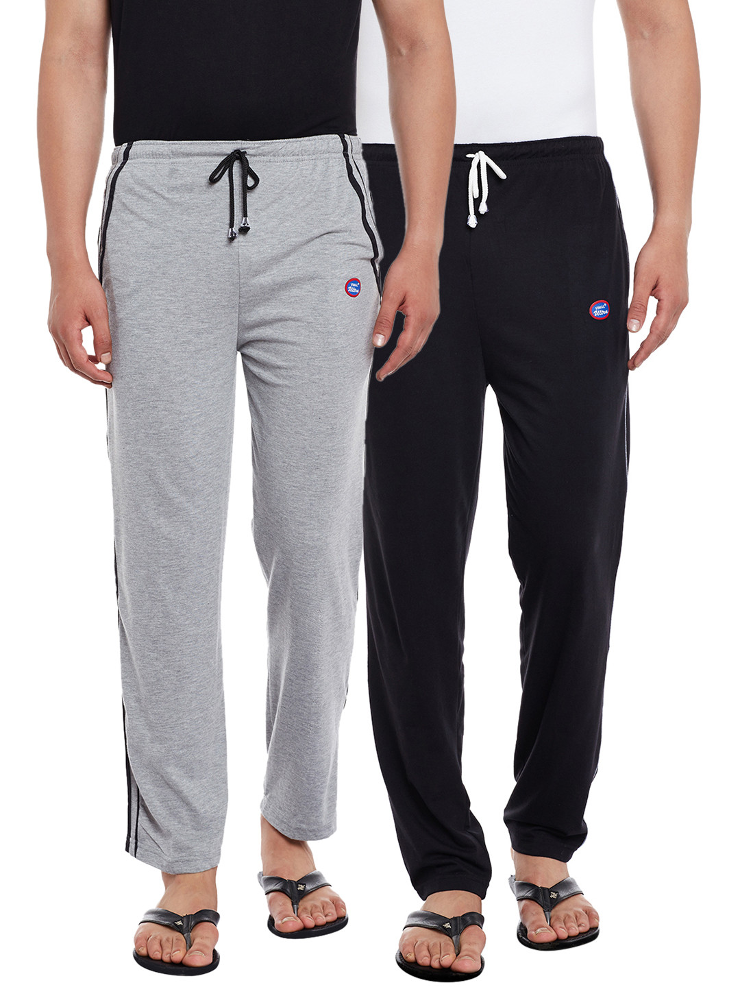 

VIMAL JONNEY Men Pack of 2 Lounge Pants DD1BDD5M, Black