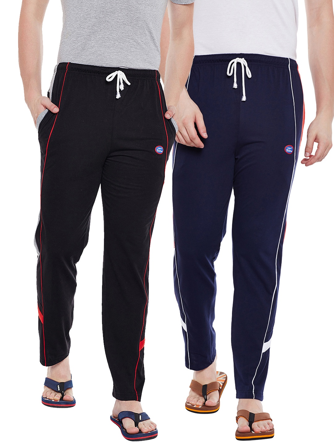 

VIMAL JONNEY Men Pack of 2 Lounge Pants DD7BDD7N, Black