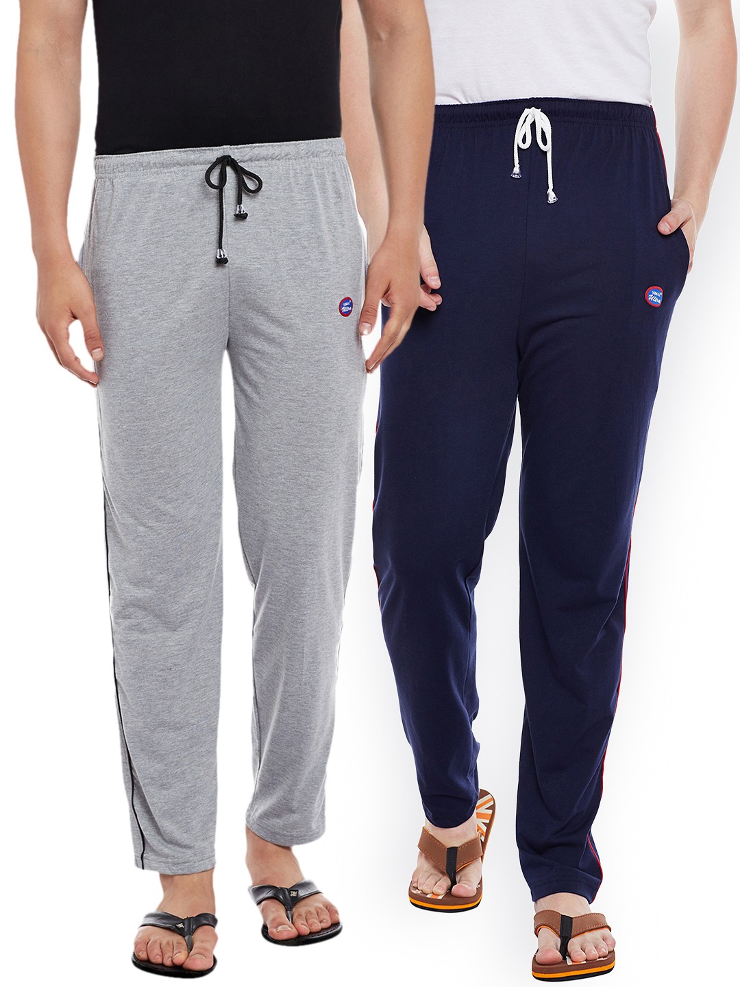 

VIMAL JONNEY Men Pack of 2 Lounge Pants DD1NDD1M, Navy blue