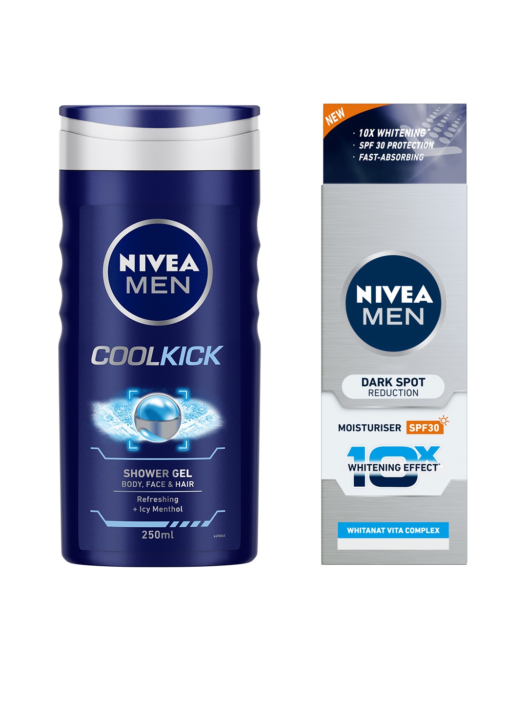 

Nivea Mens Shower gel and Moisturizer, Metallic