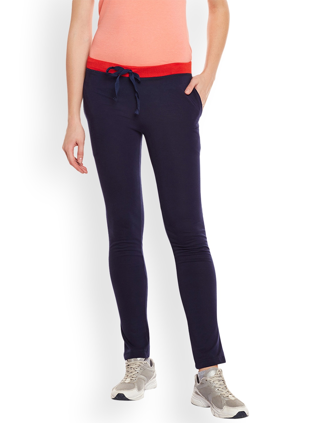 

VIMAL JONNEY Navy Blue Solid Track Pants