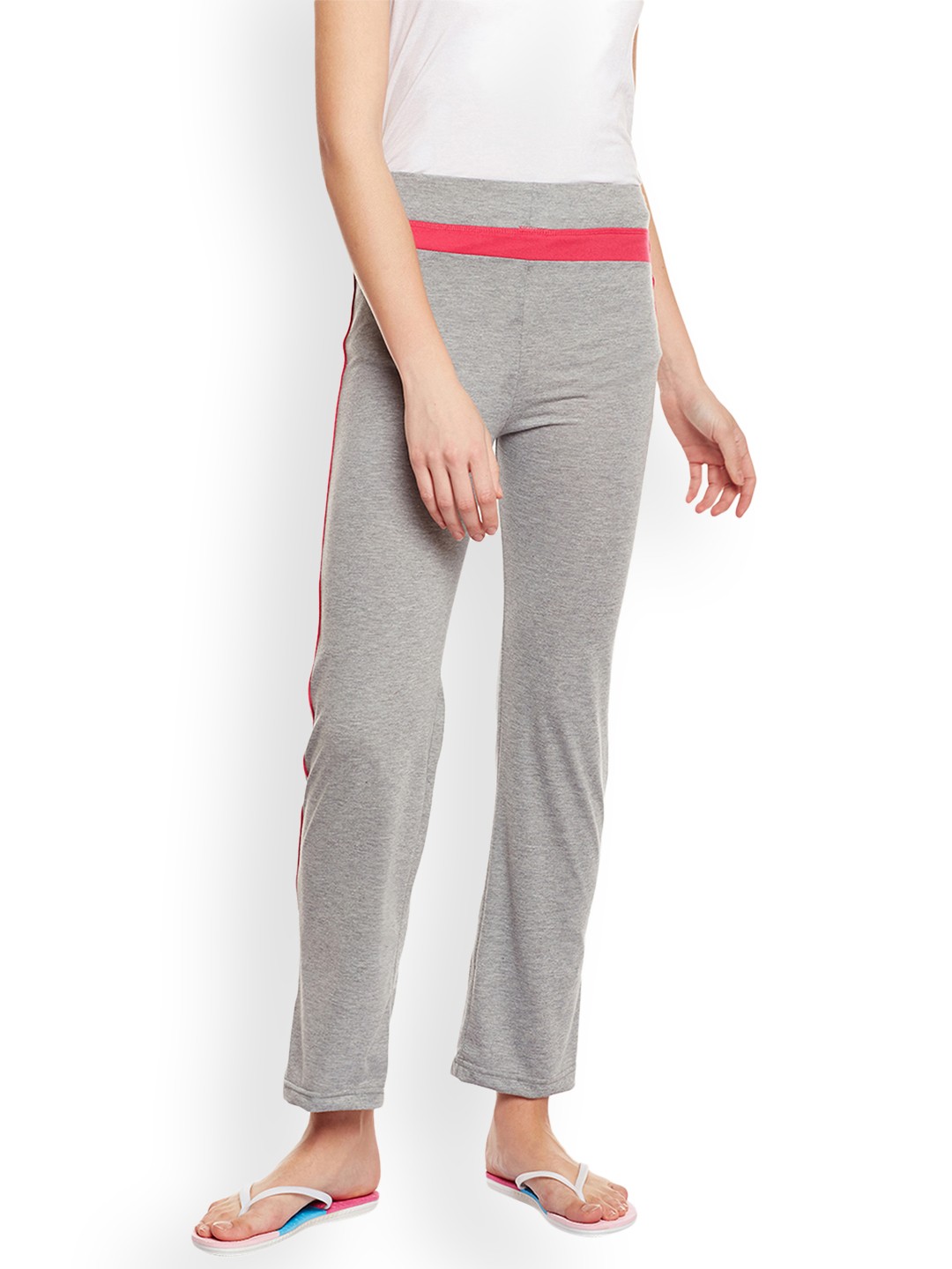 

VIMAL JONNEY Grey Melange Solid Joggers